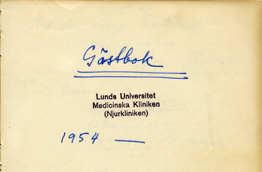 Njurklinikens gästbok