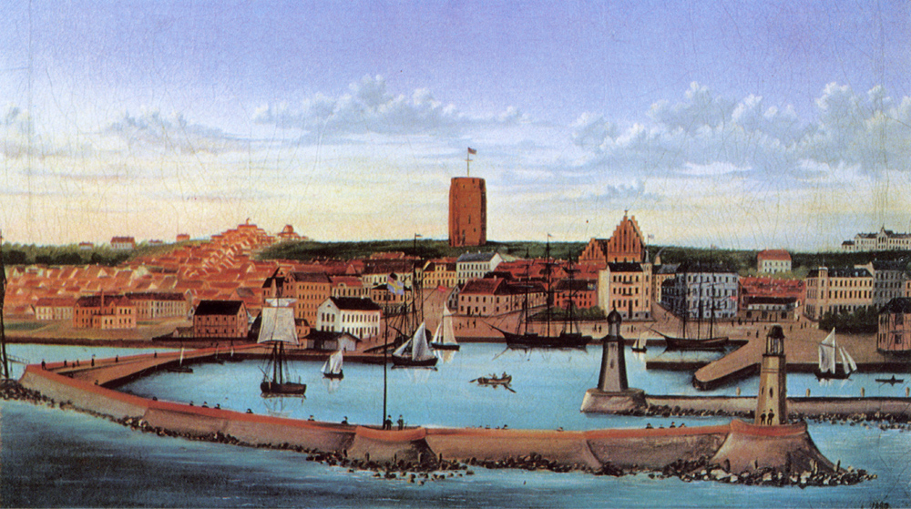 Helsingborg från sjösidan 1880