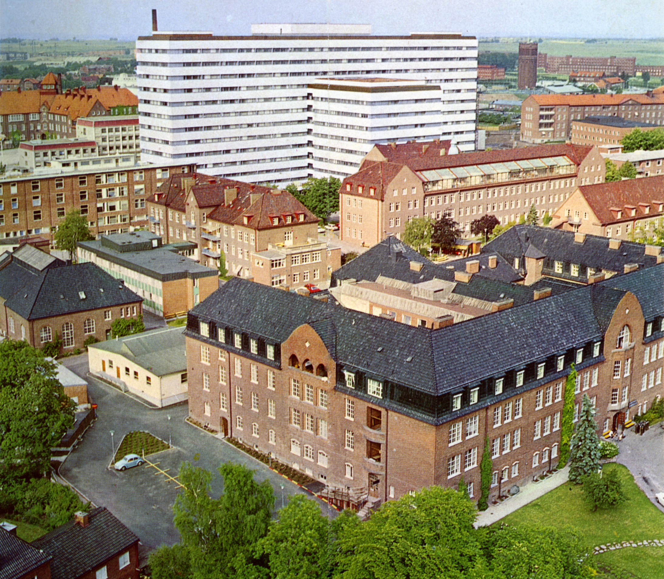 Norra lasarettsområdet i Lund c:a 1970