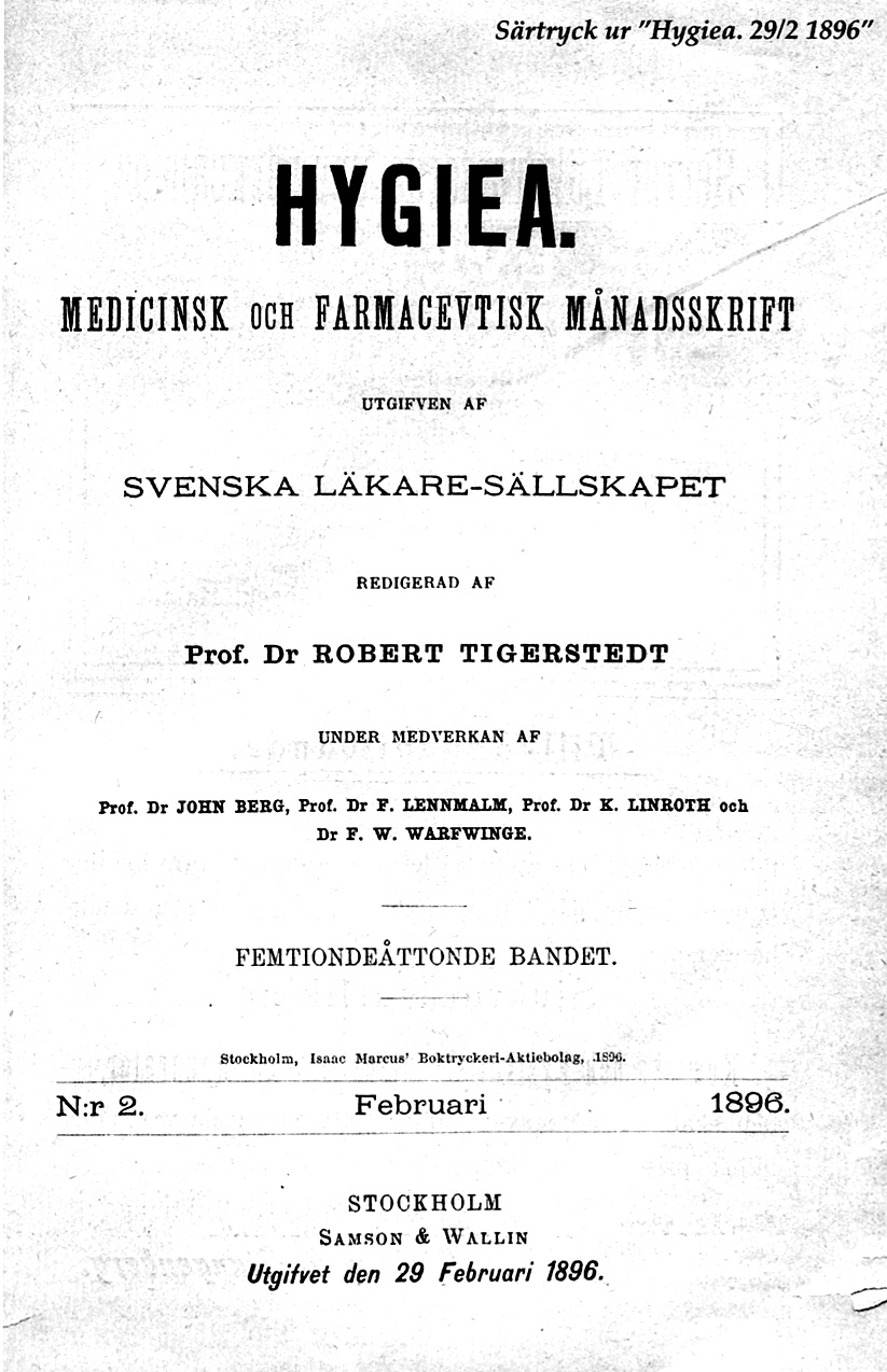 Läkartidningen Hygiea 1896