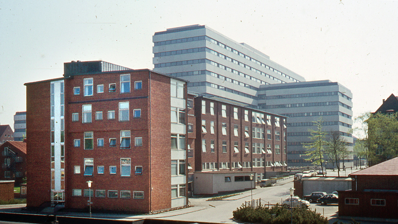 Radiologiska kliniken från väster c:a 1968