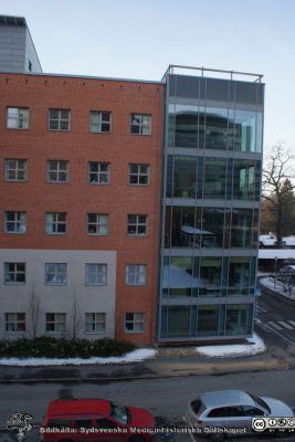 Universitetssjukhuset i Lund. Kampradhuset.
Kampradhusets nordöstra del, Universitetssjukhuset i Lund. Foto 23 januari 2010, Berndt Ehinger
Nyckelord: Universitetssjukhus;Lund;Onkologi;Radiofysik;Forskning