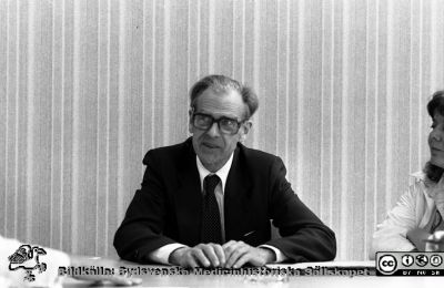 Psykiatrikern Göran Franzén
Sjukhusfotograferna i Lund. Pärm Negativ 1981:1.	A39. 81-06-24. Från negativ.
Nyckelord: lLasarettet;Lund;Universitetssjukhus;USiL;Psykiatrisk;Klinik;Mentalsjukhus