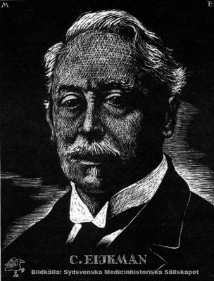 CHRISTIAAN EIJKMAN, 1858 - 1930
Belönad 1929 med Nobelpriset i fysiologi eller medicin "för hans upptäckt av antinevritiska vitaminet". Reprotryck. Monterat
Nyckelord: Nobelpris;Nobelpristagare;Fysiologi;Medicin;Vitamin;B-vitamin;Porträtt;Reprotryck;Kapsel 12