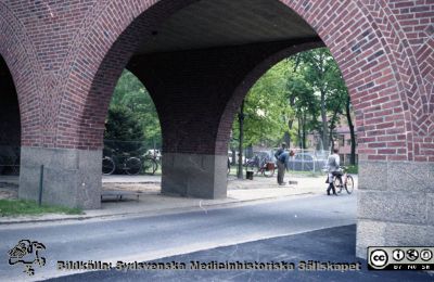 Valven mellan dåvarande medicinska och reumatologiska klinikerna, från nordväst
Pärm Lasarettsfoto, interiörer och exteriörer m.m. 1958-1960. Foto 1960. Universitetsbiblioteket skymtar mellan träden i bakgrunden. Från negativ
Nyckelord: Lasarett;Lund;Universitet;Universitetssjukhus;USiL;Medicinsk;Reumatologisk;Klinik;Bibliotek