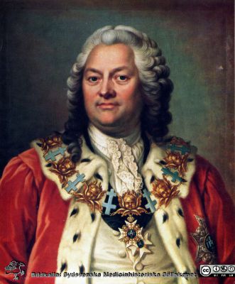 Universitetskansler: (1701 - 1768) Carl Gustaf Löwenhielm
Ur pärm med bilder tänkta för A. Flaum "Lasarettet i Lund" (1968). Pastell av Gustaf Lundberg i kopia av J. Björck. Lunds Universitet. (sid.41)
