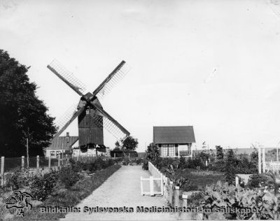 Vipemöllans kvarn, nu på Kulturens Östarp
Vipeholm, Vipemöllan. Foto: Fick 1924. Kv. Gleerup 2.
- Möllan flyttades på 1920-talet från Vipeholmsområdet i Lund till Kulturens Östarp.
Nyckelord: Kapsel 14;Vipeholm;Mölla;Kvarn;Kulturen;starp;Fick;1924