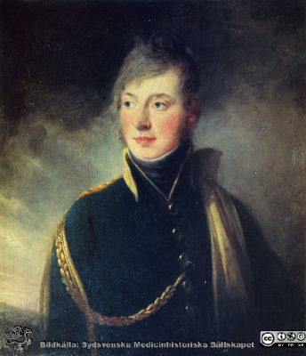 Axel Gustaf Gyllenkrok. Lasarettsdirektionens ordförande 1827-39
Oljemålning av C. F. von Breda 1809, (Privat ägo, Björnstorps slott). Publicerad i Flaum 1968, sid. 127. Reprotryck av målning, monterat
Nyckelord: Kapsel 17;Axel;Gustaf;Gyllenkrok;Lasarettsdirektionen;Ordförande;Oljemålning;von Breda