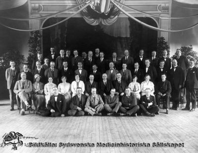 Kongress i Lund 1926
Påskrift: "Kongressen, Lund 1926". Rimligen kongress med SSF. Kanske i Folkets Park i Lund? Originalfoto. Monterat
Nyckelord: Kapsel 19;St Lars;Lund;Personal;Fackförbund;Skötare;Mentalskötare;Mentalvårdare;Vårdare