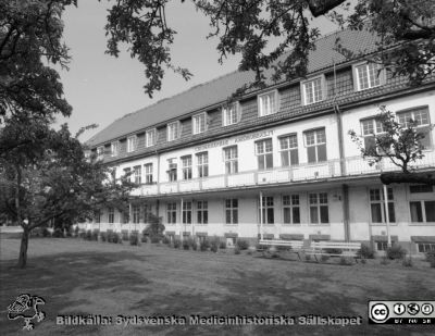 Flensburgska barnsjukhuset i Malmö
Negativalbum MAS 1988. Flensburgska barnsjukhuset i Malmö 7/6 1988. Fasad mot söder.
Nyckelord: UMAS;MAS;Malmö;Allmänna;Sjukhus;Barn;Pediatrik