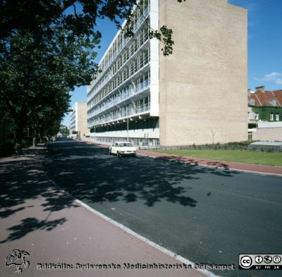 "Långa raden" på Malmö Allmänna Sjukhus
Album 1986 A i lasarettsfotograf Björn Henrikssons samling. MAS Malmö Allmänna Sjukhus. "Långa raden" 1986. Fysiologiska laboratoriet. Positiv filmbild.
Nyckelord: Album 1986A;MAS;Malmö_;Långa Raden