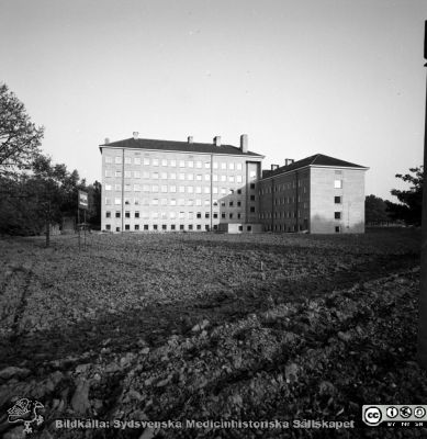 Institutionen för bakteriologi och patologi 1957
Pärm äldre neg. 1951-1958 MAS, från fotograf Björn Henrikssons samling. Påskrift: "Bakteriolog, exteriör, 16/6-57". Från negativ
Nyckelord: UMAS;MAS;Malmö_;Allmänna;Sjukhus;Bakterilogisk;Patologisk;Institution
