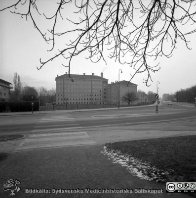 Patologi-Bakteriologihuset i Malmö, december 1957
Pärm äldre neg. 1951-1958 MAS, från fotograf Björn Henrikssons samling. Från negativ
Nyckelord: UMAS;MAS;Malmö_;Allmänna;Sjukhus;Bakteriologi;Patologi