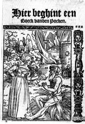 En koppdrabbad man.
Ur Werner Schreiber: Infectio. Infectious Diseases in the History of Medicine. Sid 116.
Nyckelord: Smittkoppor. Medicin;Historia;Variola