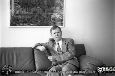 Chefsöverläkare Magnus Hägerdal 1994
Docent Magnus Hägerdal 1994, chefsöverläkare på anestesi- och intensivvårdskliniken Lund. Foto Monica Strandell, Bromma.
Nyckelord: Lasarettet;Lund;Universitetssjukhuset;USiL;Anestesi;Intensivvård;Kliniken