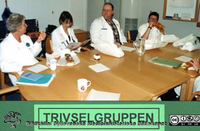 Avdelningen för klinisk kemi i Lund. Trivselgruppen 1997
Bilder på A1-ark f. klin-kem jubileum 1997. Forskning. Docent Per "Ystad-Pelle" Hansson, trivselgruppen.
Nyckelord: Laboratoium;Lasarettet;Lund;Klinisk;Kemi;Avdelningen;Universitetssjukhuset;USiL