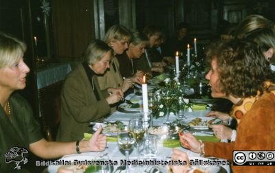 Bilder från ett Fernströmsymposium 1993 i Lund
Bilder från ett Fernströmsymposium 1993 i Lund. Kanske "Atrial Fibrillation - Mechanisms and Novel Therapeutic Strategies. Bildkälla Gunilla Sernelin. Foton från banketten i riddarsalen på Trolleholm. Fotograf okänd.
Nyckelord: Fernström;Symposium;Medicinsk fakultet;Universitetet i Lund;Trolleholm