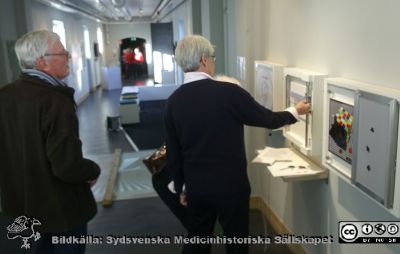 Besökare på Livets museum i Lund 2013
Birgitta och Anders Ek med gästande vänner från Östergötland. Här vid synvilledelen.
Nyckelord: Livets;Museum;Synvilla;Syn