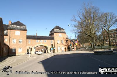 Östra valvet över Allhelgona Kyrkogata i vårsolens glans i Lund. Foto 22 mars 2020.
Östra valvet över Allhelgona Kyrkogata i vårsolens glans i Lund. Livets Musseum ligger i den forna ovanjordiska kulverten längs kyrkogatan mellan valven. Allhelgonakyrkans tornspira sticker upp en kort bit ovanför valvbågen.
Nyckelord: Livets Museum;Vallvbåge;Valvtornet;Vårsöndag;Allhelgonakyrkan