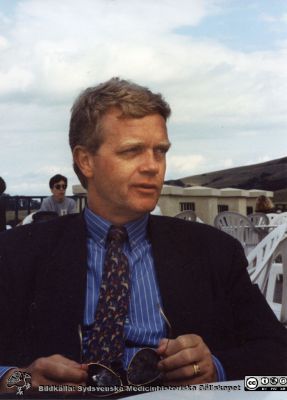 Urologprofessorn Anders Mattiasson
Professorn i urologi i Lund, Anders Mattiasson, på kongress med American Urological Association, San Fransico 1994. Bildkälla Bengt Uvelius.
Nyckelord: Lasarettet;Lund;Universitetssjukhuset;USiL;Urologiska;Kliniken