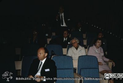 Medicinhistorisk kongress i Lund 1970. 
Medicinhistorisk kongress i Lund1970. Åhörare. Heinz Goerke närmast kameran. Foto Bengt Lindskog.
