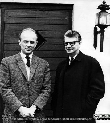 Bengt Falck och Nils-Åke Hillarp 1963 
Bengt Falck och Nils-Åke Hillarp 1963 utanför Bengt Falcks hem.
