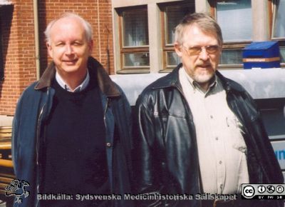 Tore Saxne och Dick Heinegård c:a 2005
Tore Saxne och Dick Heinegård c:a 2005. Foto från Tore Saxne 2015-12-16.
Nyckelord: Bindväv,Reumatologi