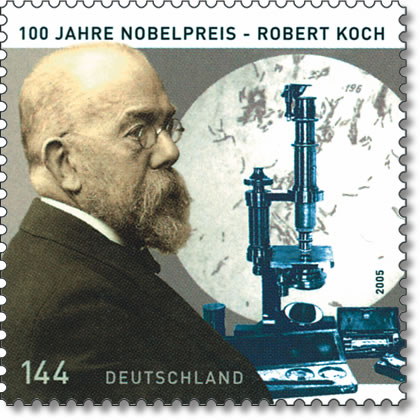 Frimärke Robert Koch