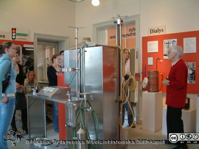 Medicinhistoriska museet i Lund 2006
Medicinhistoriska museet på St Lars i Lund. Foto 2006. Utställning av dialysutrustning och hjärt-lung-maskiner
Nyckelord: 2006; Medicinhistoriskt; Museum; St Lars; Lund; Utställning; Dialys; Dialysmaskiner