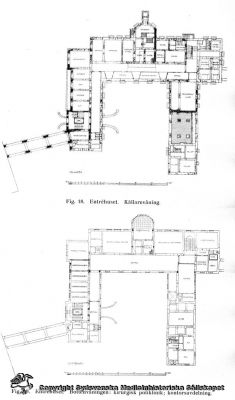 Entréhuset på gamla lasarettsområdet vid Allhelgona Kyrkogata, 1918
Entréhuset. Bottenvåning (nederst): kirurgisk poliklinik; kontorsavdelning. Källarvåning (överst). Från Borelius 1918
Nyckelord: Entr;Entréhuset;Kirurgi;Kirurgisk;Poliklinik;Kontor;Lasarett;Lund;Universitetssjukhus;Borelius;1918