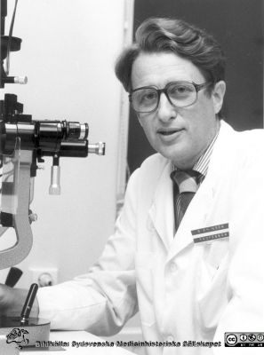 Berndt Ehinger, professor i oftalmologi i Lund
Berndt Ehinger 1984.
Nyckelord: Professor; Porträtt;Lund;Universitet;Lasarettet;Universitetssjukhus