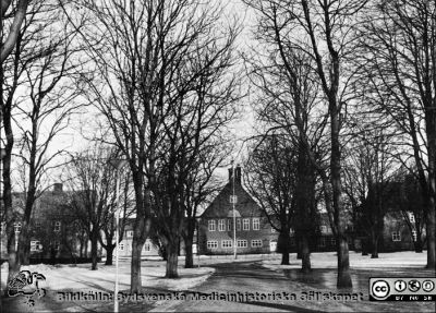 Annetorpshemmet från söder
Foto 1977. Från Sjöström (1982): Annetorpshemmet och dess föregångare 1882 - 1982.
Nyckelord: Park;Annetorpshemmet;Exteriört;Lund;Blinda;Komplicerat;Lyte