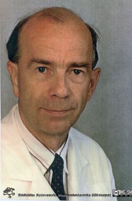 Stig Berglund, medicinska kliniken MAS / UMAS, 1980-talet, senast 1989. 
Bildkälla Lars Stavenow.
Nyckelord: UMAS;MAS;Malmö_;Allmänna;Sjukhus;Medicin;Internmedicin