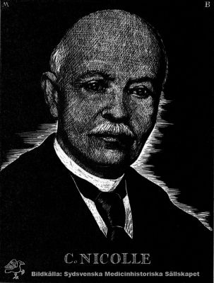 Charles Nicolle (1866 - 1936)
Belönad 1928 med Nobelpriset i fysiologi eller medicin "för hans arbeten om fläcktyfus". 
Nyckelord: Charles;Nicolle;Nobelpristagare;Nobelpris;Pasteurinstitutet;Paris;Kapsel 12