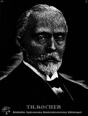 Theodor Kocher. 1841 - 1917
Belönad 1909 med Nobelpriset i fysiologi och medicin "för hans arbeten rörande thyreoideas fysiologi, patologi och kirurgi". Reprotryck. Monterat
Nyckelord: Sköldkörteln;Thyreoidea;Fysiologi;Endokrinologi;Reprotryck;Nobelpris;Medicin;Nobelpristagare;Kapsel 12;Porträtt