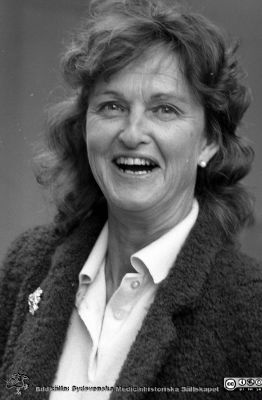 Friherrinnan Irma Silfverschiöld 1982
Pärm S/V neg. 82:1. 76. 82-09-29. Från negativ.
Nyckelord: Lasarett;Lund;Universitetssjukhus;Universitet