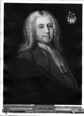 Johan Jacob Döbelius von Döbeln (1674-1743)
Ur pärm med bilder tänkta för A. Flaum "Lasarettet i Lund" (1968). Oljemålning av C. Mörth 1726. Lunds Universitet. (Sid. 26).
Nyckelord: Lasarettet;Lund;Universitetssjukhuset;USiL;Administratör