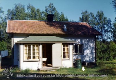 Okänt hus med anknytning till St Lars
Omärkt bild i kapsel med bilder från St Lars. Originalfoto Ej monterat
Nyckelord: Kapsel 19;St Lars;Stuga