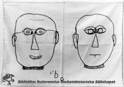 Anonymt patientterapiarbete från St Lars: Broderi
Fotograf Ywonne Bernhardsson 1989, foto och AV-verksamheten, Lasarettet i Lund. Originalfoto. Ej monterat
Nyckelord: Kapsel 19;St Lars;Lund;Patientarbete;Terapi;Textil;Broderi