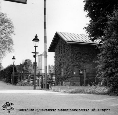 Gatubild på St Lars, kanske i början av 1900-talet.
Från kapsel 19. Påskrift: "S:t Lars museum". I övrigt omärkt originalfoto. Gatlyktorna är av gasljustyp, och antyder att bilden kan vara från 1900-talets början. Ej monterat
Nyckelord: Kapsel 19;St Lars;Lund;Exteriört