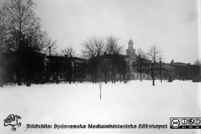 Viterbild c:a 1929 från St Lars i Lund, Östra sjukhuset
Kapsel 22 med bilder från St Lars i Lund. Hospitalet - Östra sjukhuset, Administrationsbyggnaden = förvaltningen, Vårdpaviljongen t.v = mans, Vårdpaviljongen t.h=kvinns. Originalfoto Alfr. Haglund, Lund, troligast från samma tid som övriga i serien, c:a 1929. Monterat
Nyckelord: Kapsel 22;St Lars;Lund;Exteriört