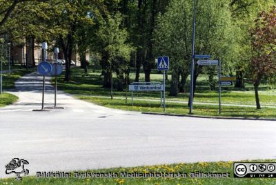 Infarten till St Lars i slutet på 1900-talet
Kapsel 22 med bilder från St Lars i Lund. Omärkt och omonterat foto från slutet på 1900-talet med vägvisningsskyltar vid infarten till S:t Lars området.
Nyckelord: Kapsel 22;St Lars;Lund;Vägvisare;Entr;Park