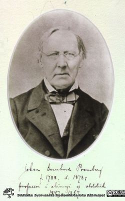 Pramberg, Johan Bernhard (1788 - 1873)
Pramberg, Johan Bernhard (1788 - 1873). Professor i kirurgi och obstetrik i Lund1847 - 1859. . Efter diabild från Lennart Ploman dec 2007.
Nyckelord: Lasarettet i Lund;Lunds universitet;Meicidnska fakulteten;Kirurgi;Obstetrik