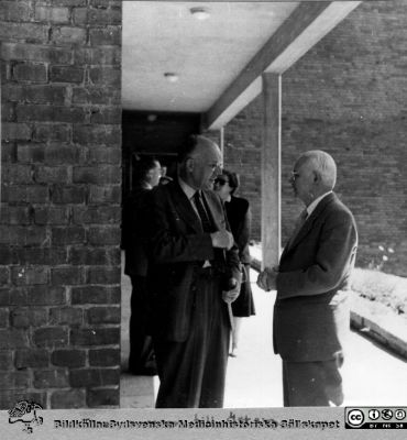 Ögonläkarmöte i Lund 4/6 - 5/6 1955
Foto vid ögonklinikens entré strax före avfärden till avslutande lunch på det kända Kulturens Östarp. Bengt Rosengren (Göteborg) längst till höger. Ur Paul Enokssons fotoalbum. Fil 980407r.tif.
Nyckelord: _Ögon;_Ögonkliniken;_Ögonläkare;Lunds universitet;Lasarettet i Lund;Medicinska fakulteten;Nordiskt;Lunch;Avslutning