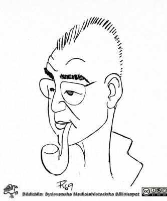 Kärlkirurgen Knut Haeger
Karikatyr av docent Knut Haeger i "Medicinare i lundamiljö" (1969) tillägnad Medicinska Föreningen i Lund vid dess 75-årsjubileum 1969. Stig Radner ritade.
Nyckelord: Karikatyr;Medicinska;Föreningen;Lund