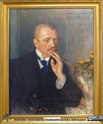 Fritz Bauer, Malmö. Målning av Carl Larsson 1914. Foto från UMAS 2011, Mats Nilsson.
Nyckelord: Fritz;Bauer;Oljemålning;Carl;Larsson