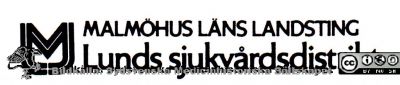Logotyp för Lunds sjukvårdsditrikt i Malmöhus Läns Landsting
Använd fram till bildandet av Region Skåne 1999. Den började användas några decennier tidigare. Förlagan kommer från ett brevkort skickat 1989, så logotypen är äldre än från 1989.
Nyckelord: Logoyp;Malmöhus;Läns;Landsting