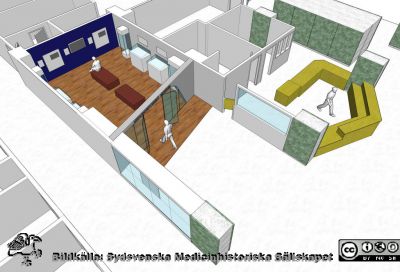 Arkitektskiss 2007 för en första medicinhistorisk utställning i centralblockets entréhall
Arkitektskiss 2007 från Regionservice för en första medicinhistorisk utställning i stora entéhallen i centralblocket på Universitetssjukhuset i Lund.
Nyckelord: Lasarettet;Lund;Universitetssjukhuset;USiL;Utstlällningar;Medicinhistoria;Centralblocket